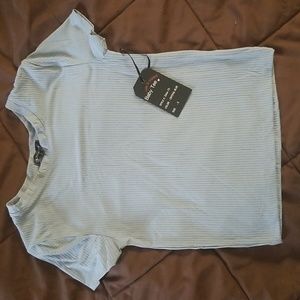 Splash Baby Tee cute and cropped. Crystal blue size s 21